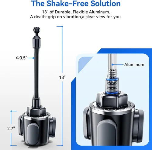 Miniatura 3 de Rorhxia Soporte para teléfono con portavasos de 13 pulgadas, [Disfruta de la comodidad, flexibilidad y estabilidad] Soporte de teléfono con cuello
