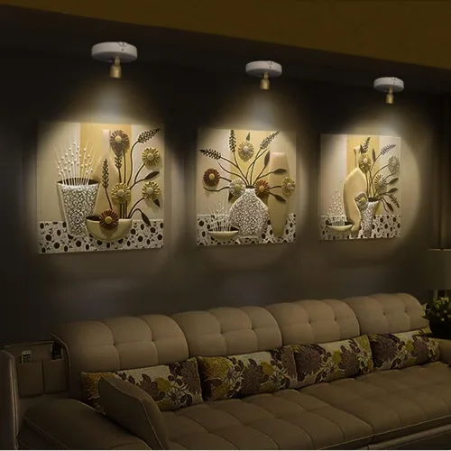 Miniatura 2 de Focos que funcionan con pilas, luz de imagen inalámbrica, iluminación de acento regulable, luces LED inalámbricas, luces adhesivas con control