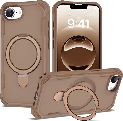 Miniatura 66 de Funda compatible con iPhone 12 y 12 Pro de 6.1 pulgadas con soporte de anillo magnético [protección militar contra caídas] [compatible con MagSafe]