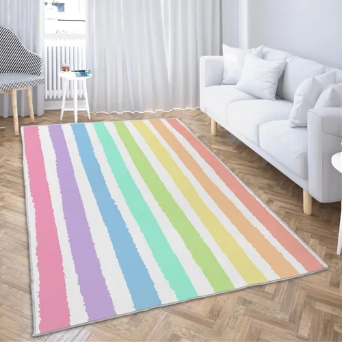 Miniatura 8 de LOKMU Alfombras antideslizantes de arte abstracto naranja y gris blanco para decoración del hogar, alfombra para aula, sala de estar, dormitorio