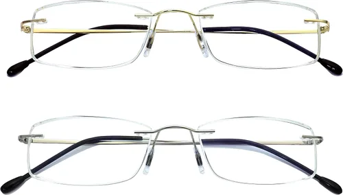 Miniatura 8 de HIYANJN Gafas de lectura a prueba de luz azul para mujeres y hombres, filtro antideslumbrante, lentes ligeros