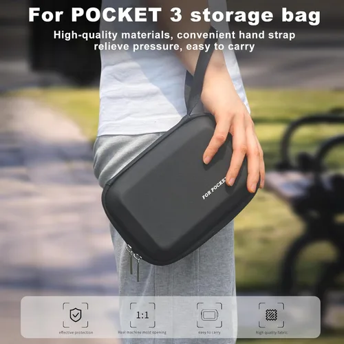 Miniatura 4 de FiTSTILL Bolsa de almacenamiento de viaje rígida de transporte y protección, compatible con Osmo Pocket 3 Creator Combo, kit de accesorios