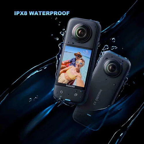 Miniatura 4 de insta360 X3 - Cámara de acción 360 impermeable con sensores de 1/2 pulgada de 48 MP, video HDR de 5.7K, foto de 72 MP, lente única 4K, modo Me de 60