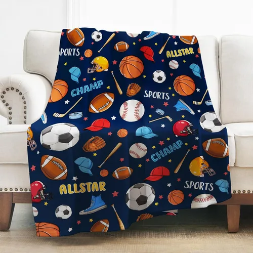 Miniatura 20 de Levens Manta de béisbol de 50 x 60 pulgadas, regalos de béisbol para niños y niñas de 8 a 12 años, regalo único para niños y hombres, gran regalo