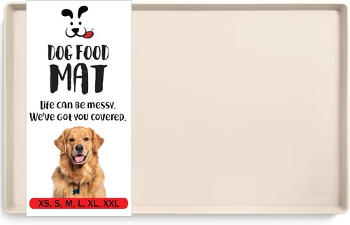 Miniatura 17 de DogBuddy Tapete de comida para perros – Tapete impermeable para comida y agua, tapete de silicona para alimentación de mascotas para pisos, mantel