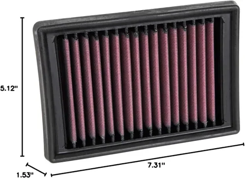 Miniatura 7 de K&N Filtro de aire del motor: Alto rendimiento, Premium, Filtro de aire Powersport: Se adapta a modelos de vehículos MOTO GUZZI seleccionados