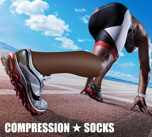 Miniatura 3 de CHARMKING 3 pares de calcetines de compresión de punta abierta para mujeres y hombres, circulación de 15-20 mmHg es el mejor apoyo para uso durante