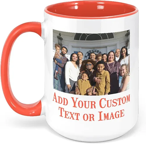 Miniatura 8 de Taza de café personalizada con foto, taza de cerámica personalizada de 11oz, taza de té con foto personalizada, idea única de regalo, Taza Café