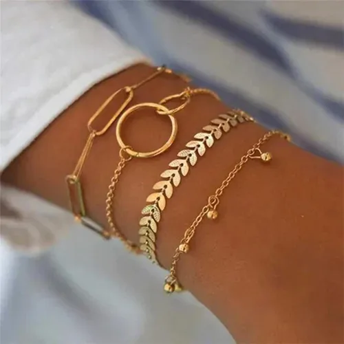 Miniatura 46 de Long tiantian Pulsera de oro gruesa para mujer, pulseras de oro delicadas, pulseras para mujer, pulseras apilables de eslabones de cadena
