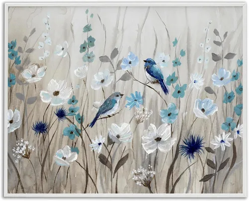 Miniatura 21 de Stupell Industries Ramos florales antiguos en frascos, arte giclée enmarcado, blanco, 20 x 16 pulgadas, fácil de colgar y resistente, fabricado
