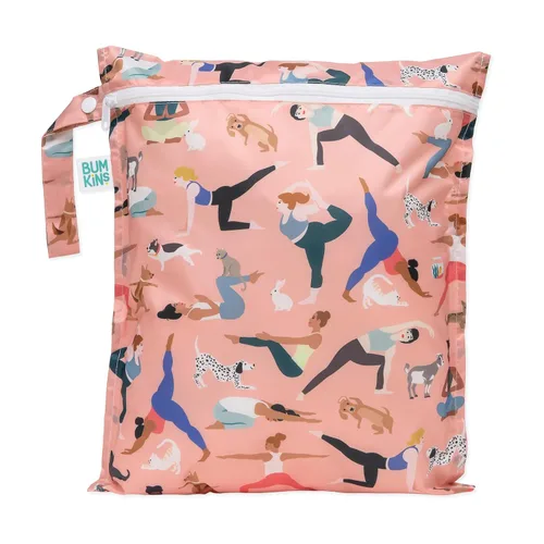 Miniatura 14 de Bumkins Bolsa Húmeda Colgante Impermeable Grande para Bebé, Lavandería, Ropa Sucia, Viajes, Traje de Baño, Pañales de Tela, Piscina, Toallas