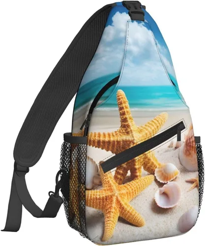 Miniatura 28 de Famame Mochila bandolera para el pecho, bolsa de hombro cruzada, gimnasio, ciclismo, viajes, senderismo, Varios