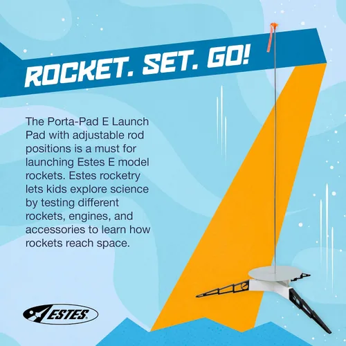 Miniatura 5 de Estes 2238 Porta Pad E - Almohadilla de lanzamiento, modelo de cohete volador, kit de accesorios para mayores de 10 años