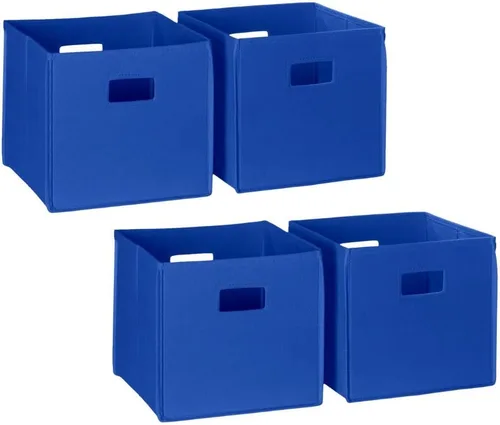 Miniatura 33 de RiverRidge Cajones de almacenamiento plegables con asas Organizador de almacenamiento Aqua Cube para armario, dormitorio y sala de juegos - Juego