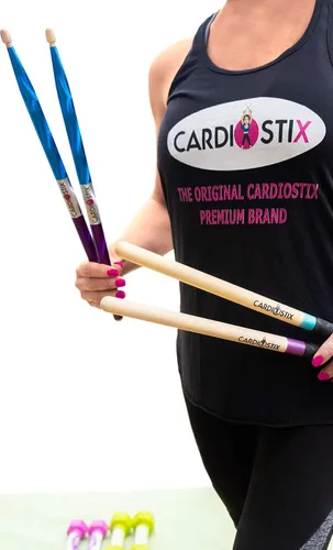 Miniatura 3 de CardioStix Baquetas cardiovasculares de madera de nogal americano de alta calidad de 8 onzas (1 par que elijas) Para batería, fitness, clase Negro
