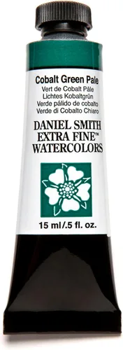 DANIEL SMITH Pintura acuarela extra fina, tubo de 15 ml, Verde de cobalto pálido, 284600027 Verde cobalto pálido