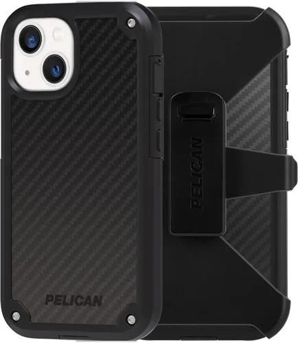 Serie Shield de Pelican - Funda fina de Kevlar para iPhone 13, protección contra caídas de 21 pies, funda de 6.1 pulgadas de Kevlar