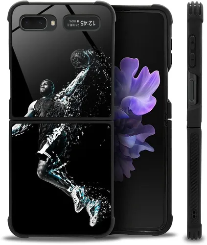 Miniatura 5 de Funda compatible con Samsung Galaxy Z Flip 5G, diseño de jugador de baloncesto 10 Galaxy Z Flip 5G para niños y hombres, TPU suave, antiarañazos, a