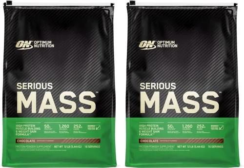 Miniatura 20 de Optimum Nutrition Serious Mass Weight Gainer Proteína en polvo, vitamina C y zinc para apoyo inmunológico, vainilla, 12 libras
