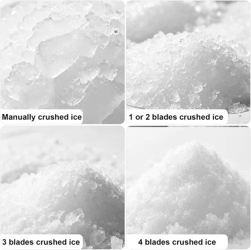 Miniatura 4 de Reespring Máquina de Conos de Nieve Máquina de Hielo Raspado Trituradora de Hielo con Cuchilla de Acero Inoxidable Eléctrica de Cocina para Hielo