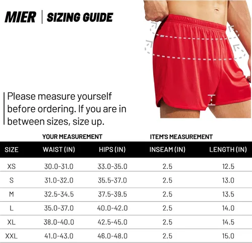 Miniatura 7 de MIER Men's 3''5'' Athletic Running Shorts with Liner Quick Dry Active Lightweight Gym Sports Workout Shorts for Men