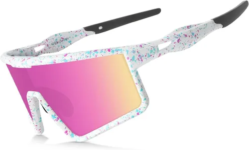 Miniatura 9 de Gafas de sol para ciclismo para hombres y mujeres, lentes de sol deportivos con protección UV para correr, lentes de sol para béisbol, ciclismo