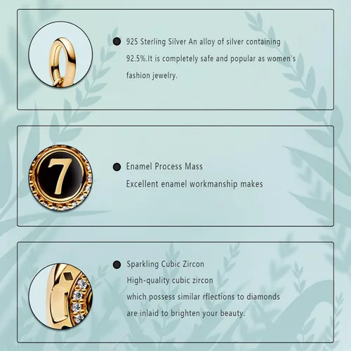 Miniatura 110 de Dijes de plata de ley 925 con diseño de oso dorado para mujer, pulseras y collares, regalos para familiares y amigos, 3 piezas/paquete