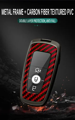 Miniatura 9 de ontto Funda para llavero Ford F-Series Edge Explorer Fusion EcoSport Ranger Escape Raptor Maverick Expedition, funda para llave de automóvil
