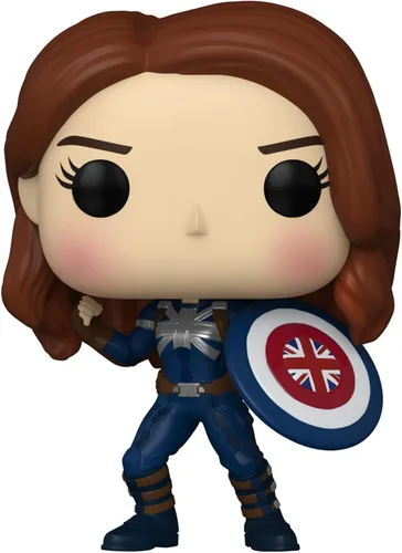 Miniatura 3 de Funko POP Marvel: ¿Y si? Capitán Carter, traje sigiloso, multicolor