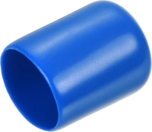 Miniatura 43 de uxcell 25 tapas de goma de 0.787 in de vinilo de identificación redonda tapa tapa de rosca de tornillo protectores negro