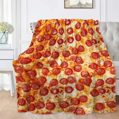 Miniatura 12 de Manta de frijoles horneados 3D para niñas, niños, suave y acogedora manta de vellón divertida para cama, sofá, sillas, para todas las estaciones