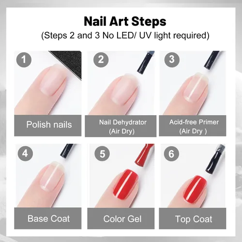 Miniatura 7 de JODSONE 16.5ml Deshidratador de Uñas Profesional Diseño de Manicura Manicura DIY Ideal para Principiantes en Arte de Uñas