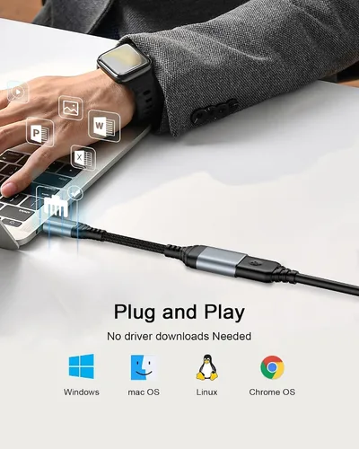 Miniatura 5 de AILKIN Adaptador USB C a USB 3.0, adaptador OTG para Android, USB C macho a USB hembra OTG cable para iPhone 17/17e/17Pro/Air/16 Pro/16e/16/15 Pro