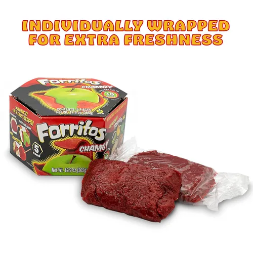 Miniatura 2 de Zumba Pica Forritos Cubre Manzanas (Chamoy) 5 piezas