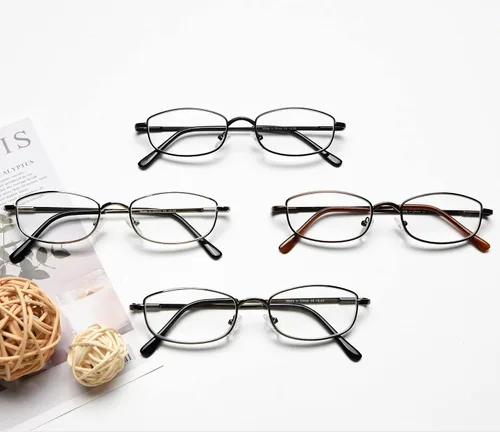 Miniatura 6 de Eyekepper 4 pares de anteojos de lectura con marco de metal con bisagras de resorte para hombres y mujeres de lectura