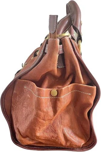 Miniatura 6 de NatCole Bolso de piel de becerro con una cartera a juego, Marrón