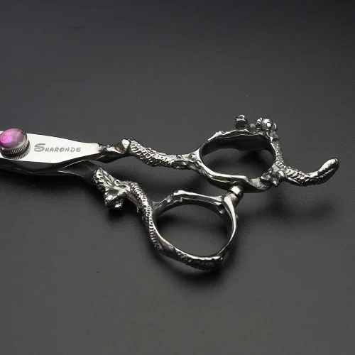 Miniatura 6 de Tijeras profesionales de peluquería de 7, 7.5, 8, 9 pulgadas, para peluquería, peluquería, peluquería, corte de pelo, tijeras de dragón (grande).