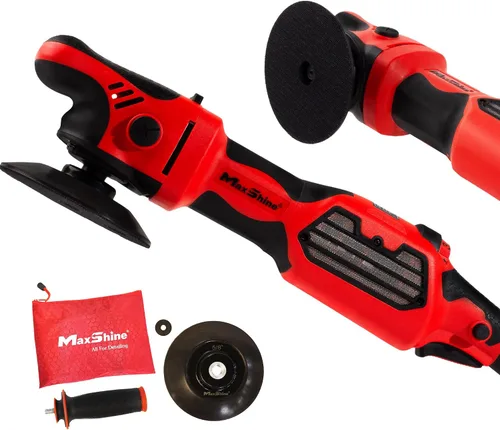 Miniatura 8 de Maxshine Pulidora rotativa M1300 Pro de 7 pulgadas, 1300 W, 6 velocidades, rosca de 5/8 pulgadas, herramienta de detallado automático para 7" M1300