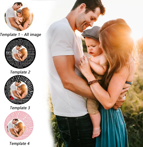 Miniatura 3 de ChiCoko Pulsera personalizada de proyección de fotos, pulsera personalizable con imagen en el interior para mujeres, hombres, familia, parejas
