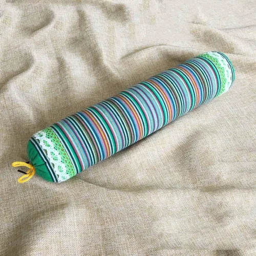 Miniatura 12 de Almohada de trigo sarraceno, almohada de cuello cilíndrico almohada de trigo sarraceno con funda de almohada de algodón lavable Almohada cervical