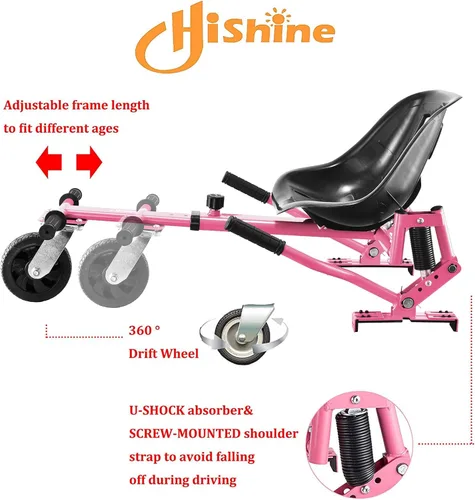 Miniatura 6 de Accesorio para asiento de aeropatineta, para adultos y niños, mejora la absorción de impactos, accesorios para transformar la aeropatineta