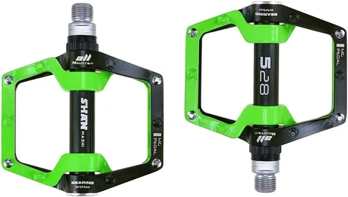 Miniatura 2 de Bicicleta de montaña MTB Pedales Aluminio Bicicleta BMX Pedal plano con pernos antideslizantes extraíbles 9/16