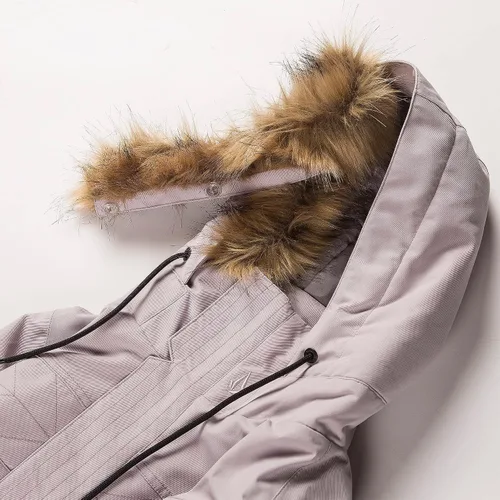 Miniatura 5 de Volcom Fawn - Chaqueta con capucha para mujer con aislamiento para snowboard y esquí, Violeta (Violet Ice)