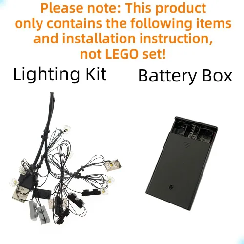 Miniatura 3 de GEAMENT Kit de luz LED compatible con locomotora de cocodrilo LEGO - Juego de iluminación para modelo de construcción Creator 10277