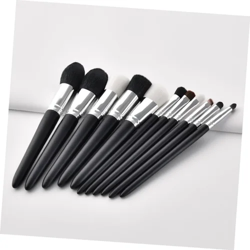 Miniatura 3 de POPETPOP Cepillo de prevención de maquillaje de desperdicio, cepillo de pelo de cabra para mujer, brochas de maquillaje Bling Maquillaje para mujer