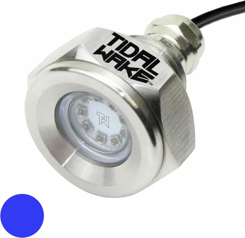 Tidal Wake IP68 Luz LED de Drenaje Subacuático de 1,27 cm para Barco, ¡Iluminación Submarina Brillante en Minutos! ¡Sin Taladrar Agujeros!
