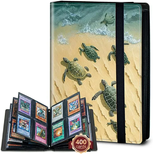 Miniatura 54 de Rossy Carpeta de tarjetas con 4 bolsillos, carpeta de tarjetas intercambiables, álbum de colección de tarjetas, para 160 tarjetas, carpeta