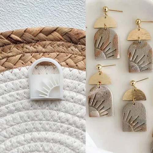 Miniatura 11 de Cortadores de arcilla polimérica para la fabricación de aretes Suministros Arcilla polimérica para la fabricación de joyas