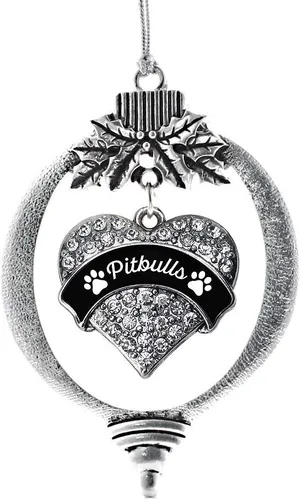 Miniatura 73 de Inspired Silver Adornos festivos de dije de corazón pave de plata con circonitas cúbicas