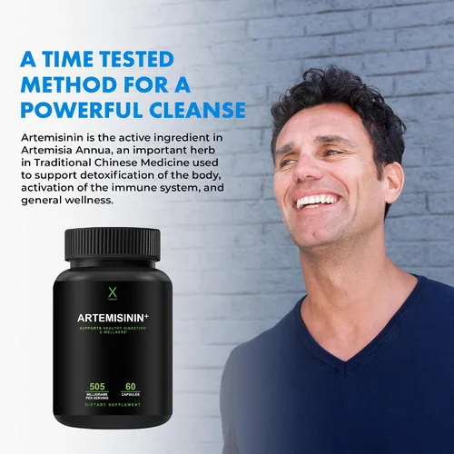 Miniatura 4 de HUMANX Artemisinina de 505 mg con bioperina para una mayor absorción, apoya el envejecimiento, la digestión y la inmunidad saludables, probado por